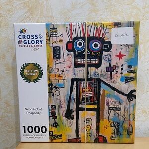 Cross & Glory - Neon Robot Rhapsody - 1000 Piece Puzzle